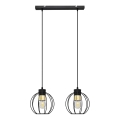 Pakabinamas sietynas STARLIGHT 2xE27/15W/230V juodas/aukso