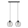 Pakabinamas sietynas STARLIGHT 2xE27/15W/230V juodas/sidabras