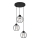 Pakabinamas sietynas STARLIGHT 3xE27/15W/230V juodas/sidabras