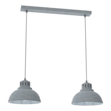 Pakabinamas sietynas SVEN 2xE27/15W/230V pilka