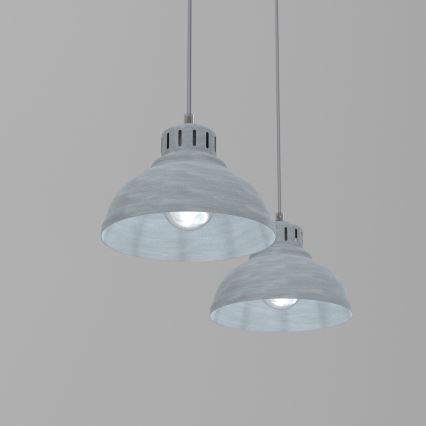 Pakabinamas sietynas SVEN 2xE27/15W/230V pilka