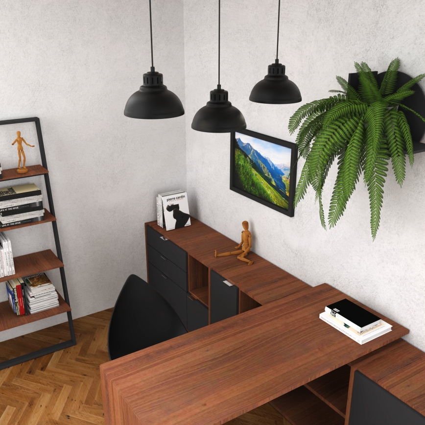 Pakabinamas sietynas SVEN 3xE27/15W/230V juoda
