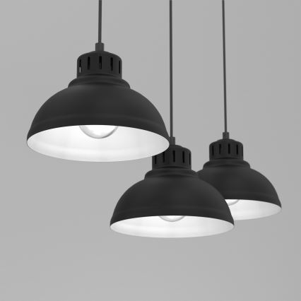 Pakabinamas sietynas SVEN 3xE27/15W/230V juoda