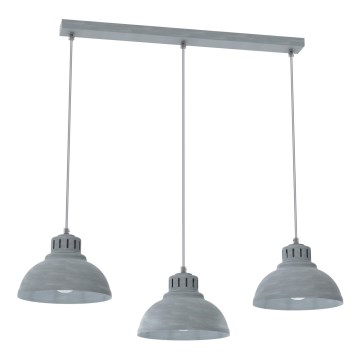 Pakabinamas sietynas SVEN 3xE27/15W/230V pilka
