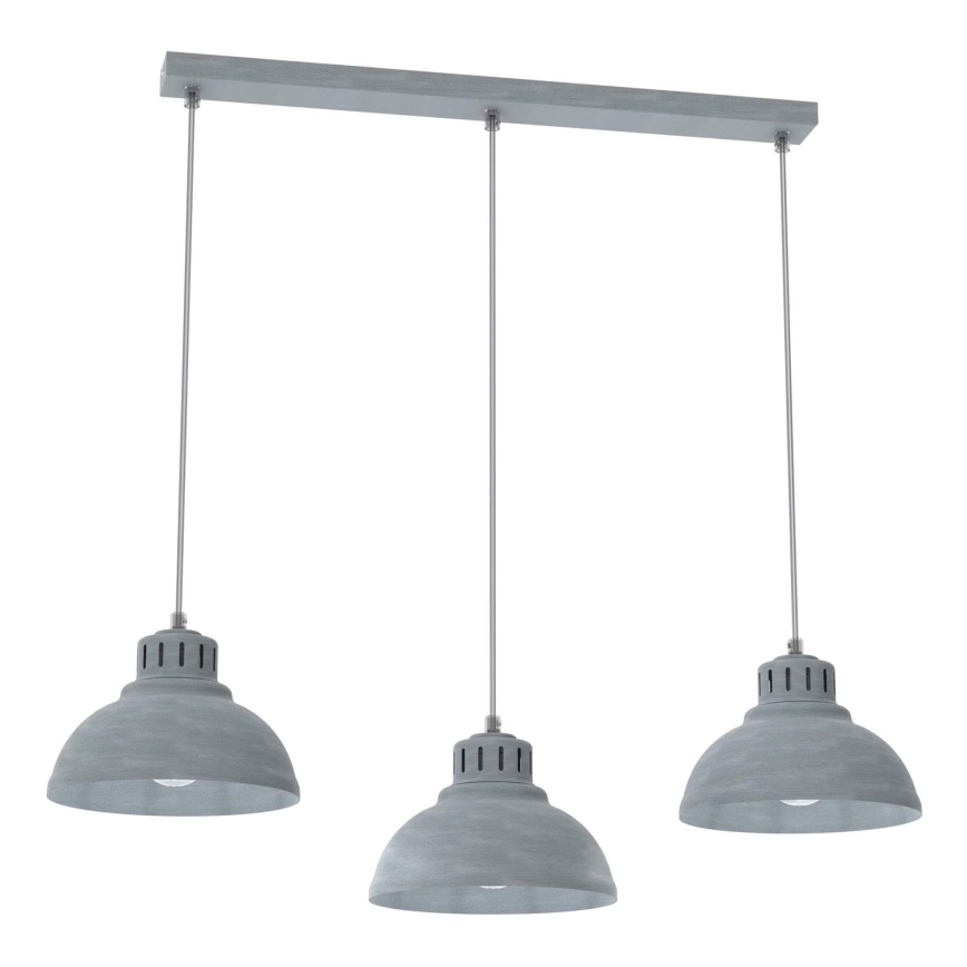Pakabinamas sietynas SVEN 3xE27/15W/230V pilka