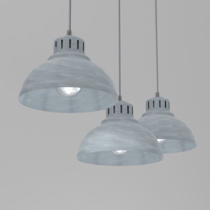 Pakabinamas sietynas SVEN 3xE27/15W/230V pilka