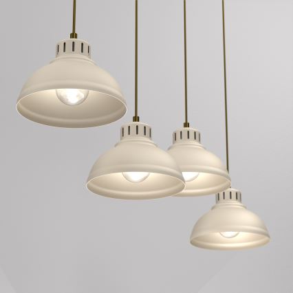 Pakabinamas sietynas SVEN 4xE27/15W/230V smėlio spalva