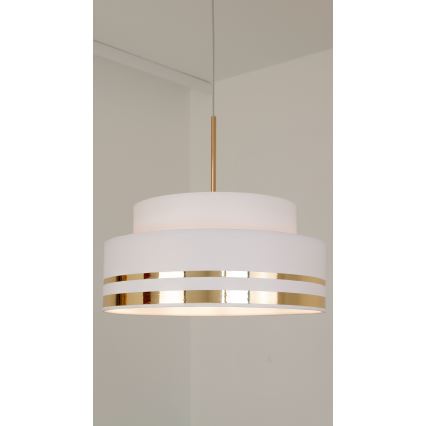 Pakabinamas sietynas TAMI 1xE27/60W/230V diametras 40 cm kreminė/auksas