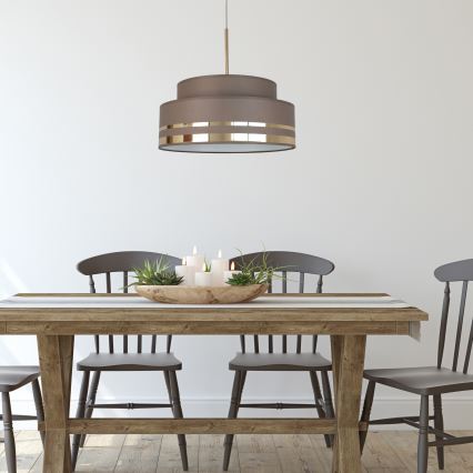 Pakabinamas sietynas TAMI 1xE27/60W/230V diametras 40 cm ruda/auksas
