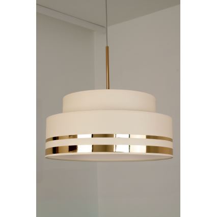 Pakabinamas sietynas TAMI 1xE27/60W/230V diametras 40 cm smėlio spalva/auksas
