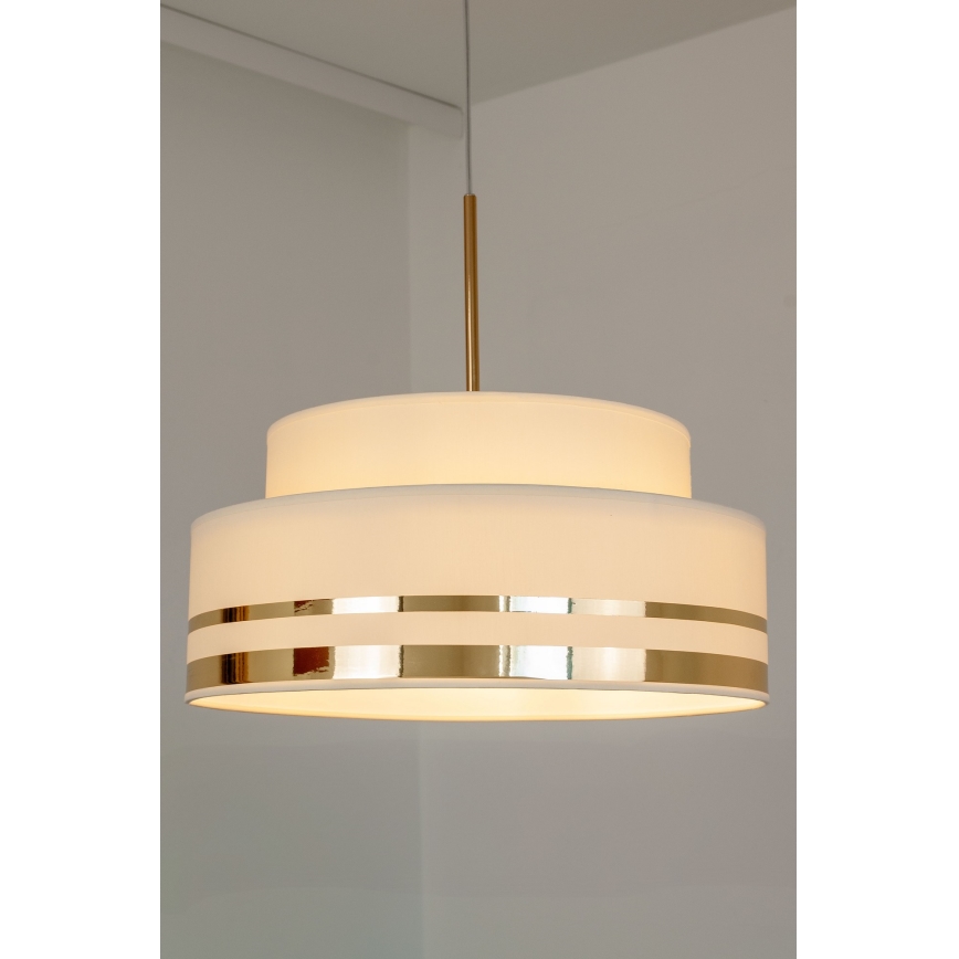 Pakabinamas sietynas TAMI 1xE27/60W/230V diametras 40 cm smėlio spalva/auksas