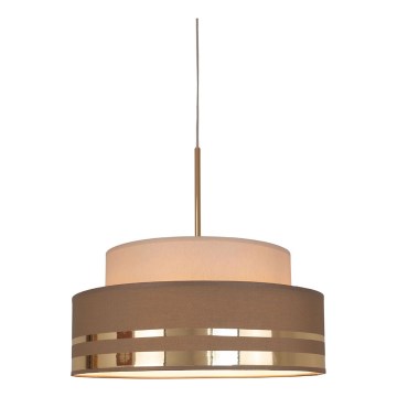 Pakabinamas sietynas TAMI 1xE27/60W/230V diametras 40 cm smėlio spalva/ruda/auksas