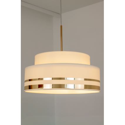 Pakabinamas sietynas TAMI 1xE27/60W/230V smėlio spalva/auksas