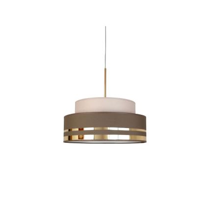 Pakabinamas sietynas TAMI 1xE27/60W/230V smėlio spalva/ruda/auksas