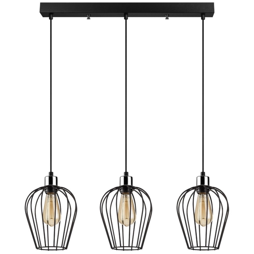 Pakabinamas sietynas TEL 3xE27/100W/230V