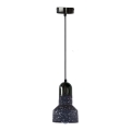 Pakabinamas sietynas TERRAZZO 1xE27/60W/230V diametras 12 cm juoda