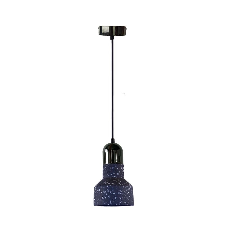 Pakabinamas sietynas TERRAZZO 1xE27/60W/230V diametras 12 cm juoda