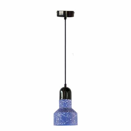 Pakabinamas sietynas TERRAZZO 1xE27/60W/230V diametras 12 cm mėlyna