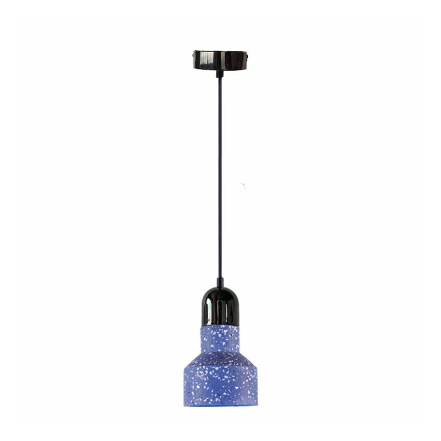 Pakabinamas sietynas TERRAZZO 1xE27/60W/230V diametras 12 cm mėlyna