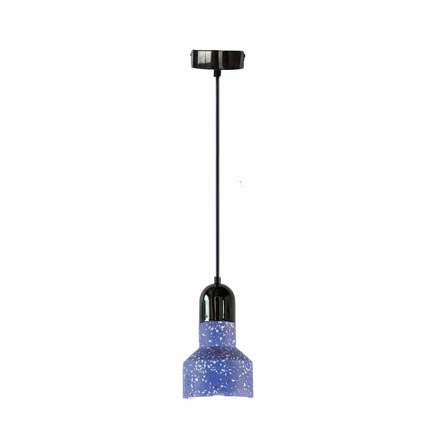 Pakabinamas sietynas TERRAZZO 1xE27/60W/230V diametras 12 cm mėlyna