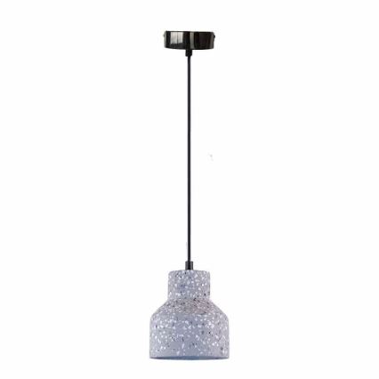 Pakabinamas sietynas TERRAZZO 1xE27/60W/230V diametras 12 cm pilka