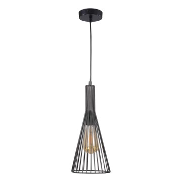 Pakabinamas sietynas TIANA 1xE27/20W/230V diametras 15,5 cm juoda