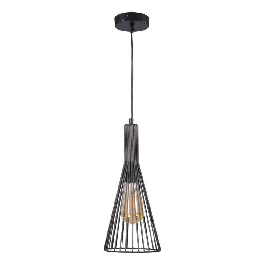 Pakabinamas sietynas TIANA 1xE27/20W/230V diametras 15,5 cm juoda