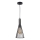 Pakabinamas sietynas TIANA 1xE27/20W/230V diametras 15,5 cm juoda