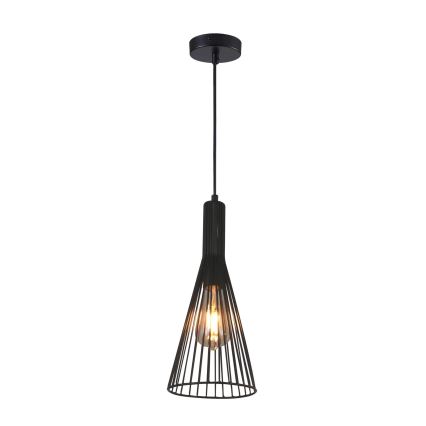 Pakabinamas sietynas TIANA 1xE27/20W/230V diametras 15,5 cm juoda