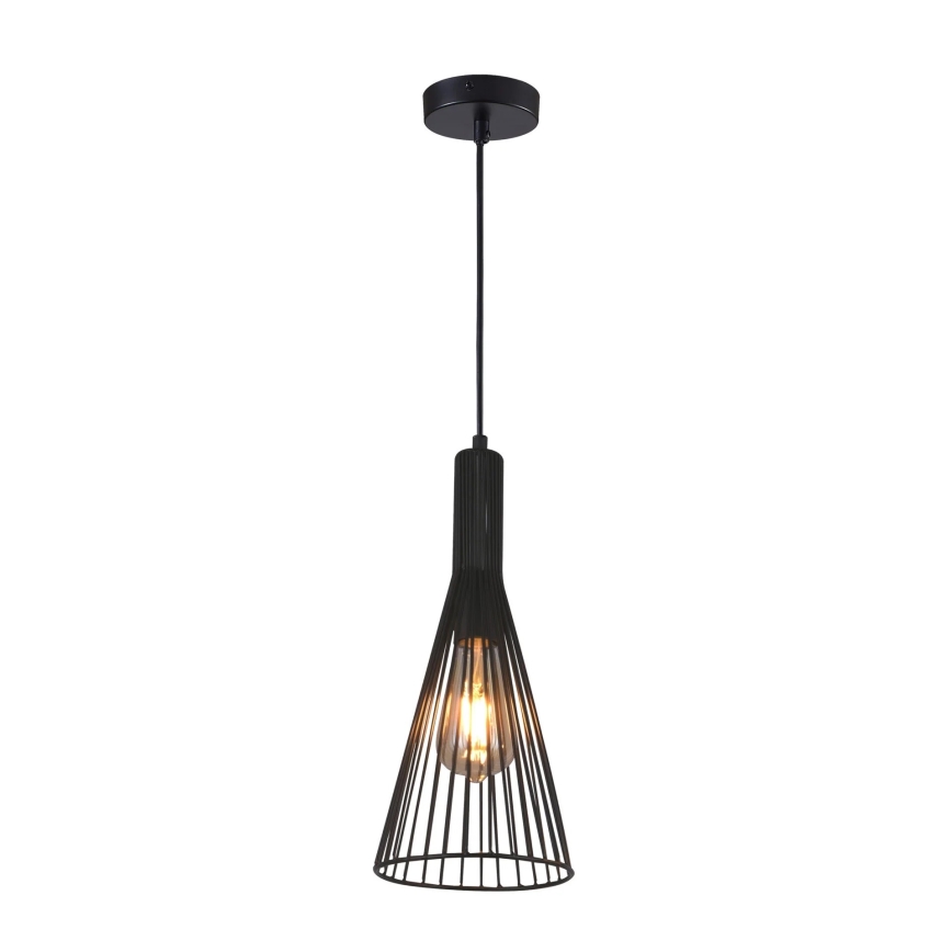 Pakabinamas sietynas TIANA 1xE27/20W/230V diametras 15,5 cm juoda