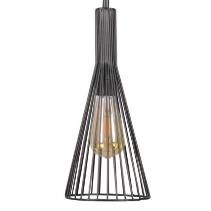 Pakabinamas sietynas TIANA 1xE27/20W/230V diametras 15,5 cm juoda