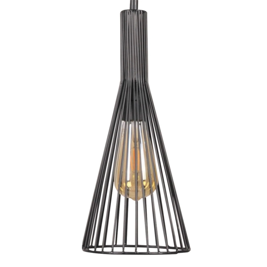 Pakabinamas sietynas TIANA 1xE27/20W/230V diametras 15,5 cm juoda