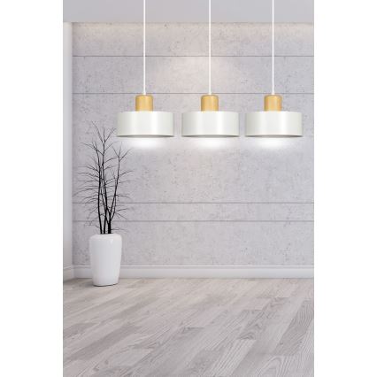 Pakabinamas sietynas TORIN 3xE27/15W/230V balta