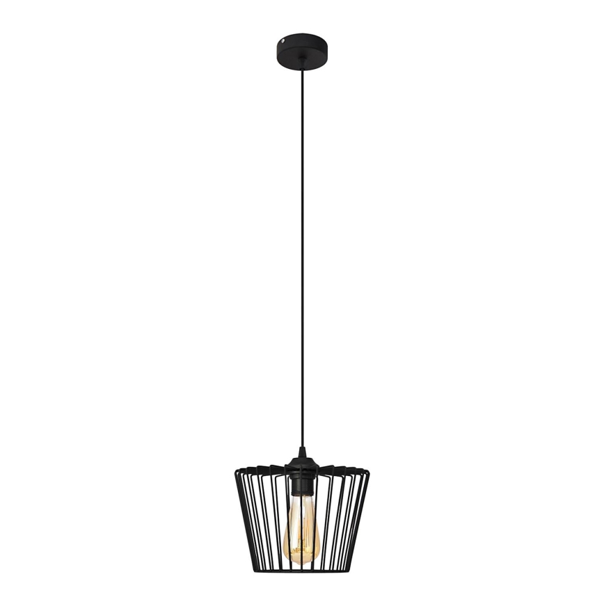 Pakabinamas sietynas TORRI 1xE27/15W/230V diametras 23 cm juoda