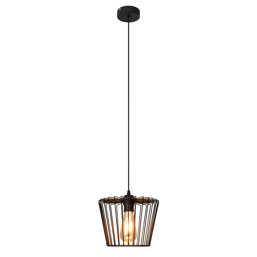 Pakabinamas sietynas TORRI 1xE27/15W/230V diametras 23 cm juoda