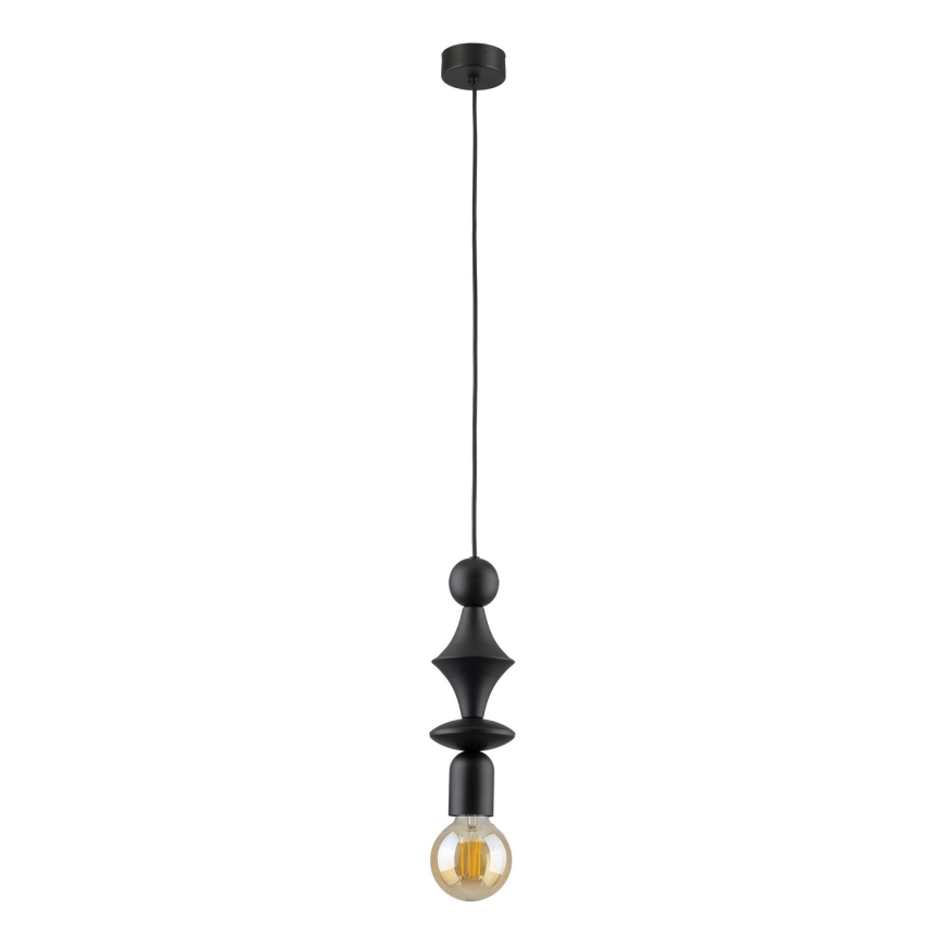 Pakabinamas sietynas TOWER 1xE27/15W/230V juoda