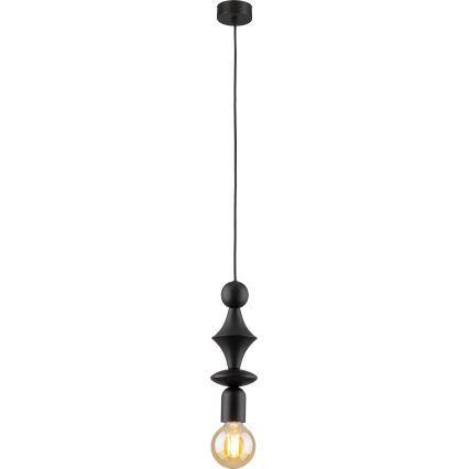 Pakabinamas sietynas TOWER 1xE27/15W/230V juoda