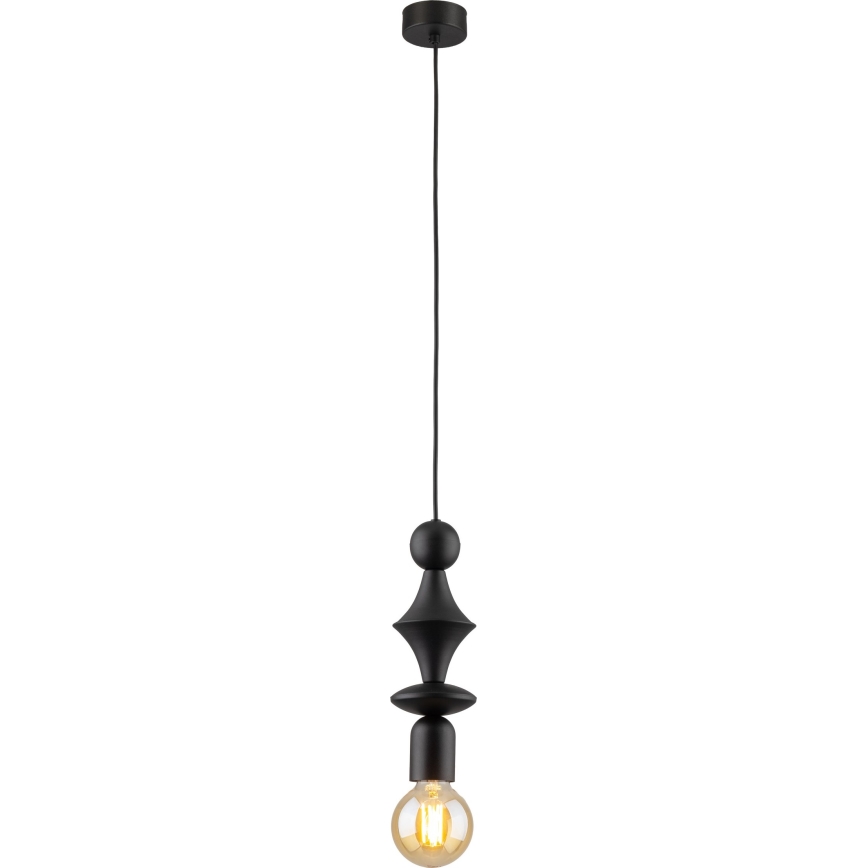 Pakabinamas sietynas TOWER 1xE27/15W/230V juoda