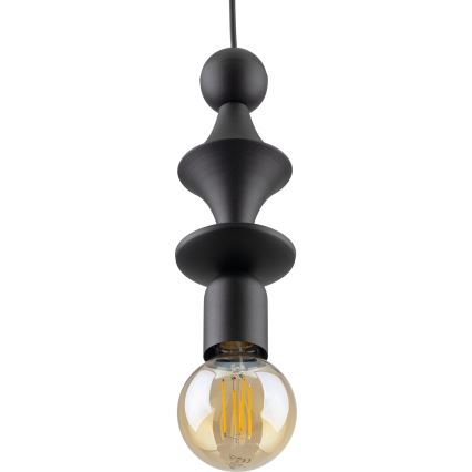 Pakabinamas sietynas TOWER 1xE27/15W/230V juoda