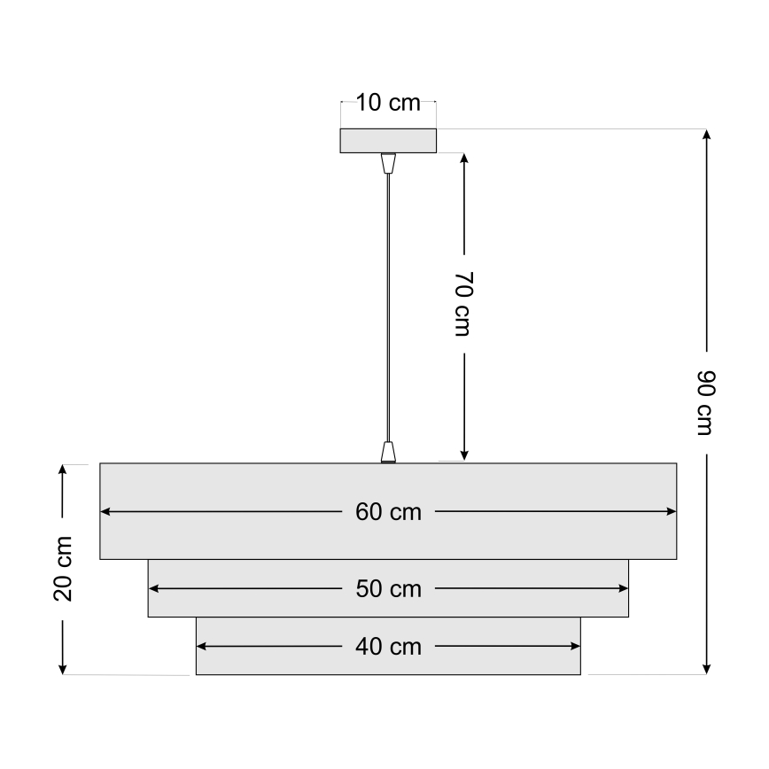 Pakabinamas sietynas TRINITI 1xE27/60W/230V mėlynas/geltonas