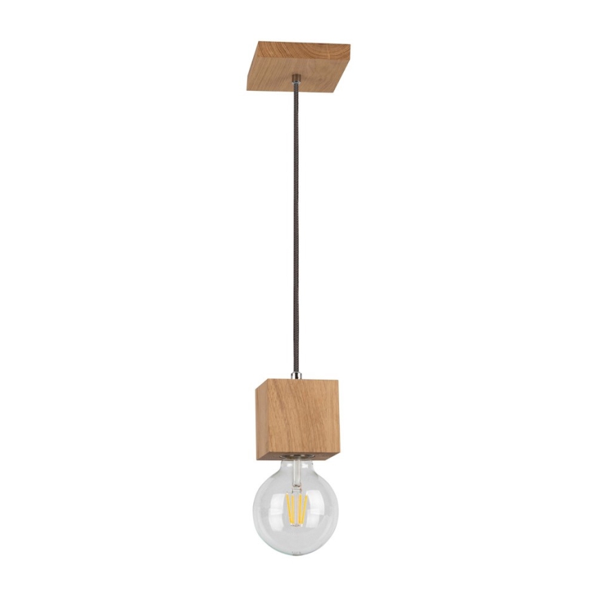 Pakabinamas sietynas TRONGO 1xE27/60W/230V ąžuolas
