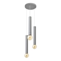 Pakabinamas sietynas TUBA 3xE27/15W/230V pilkas
