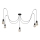 Pakabinamas sietynas TUBE LONG 5xE27/10W/230V juoda