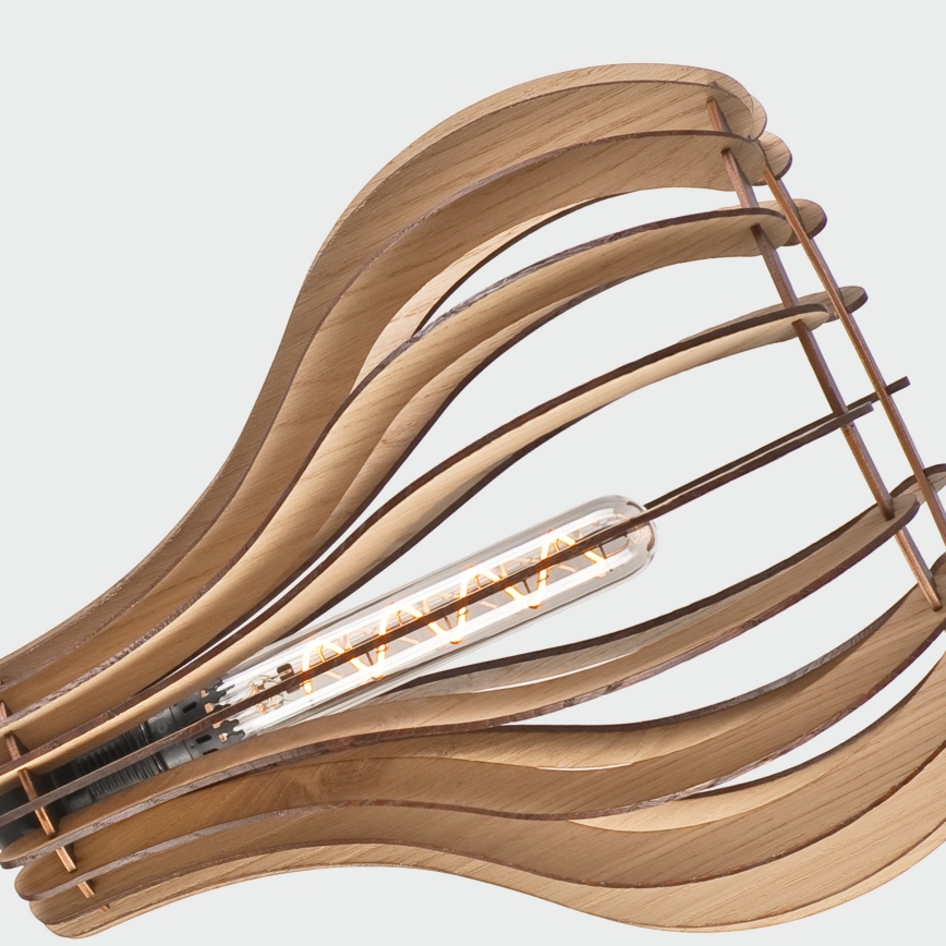 Pakabinamas sietynas TUCCI 1xE27/60W/230V diametras 29 cm ąžuolas