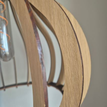 Pakabinamas sietynas TUCCI 1xE27/60W/230V diametras 29 cm ąžuolas
