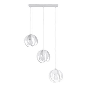 Pakabinamas sietynas TULOS 3xE27/60W/230V baltas