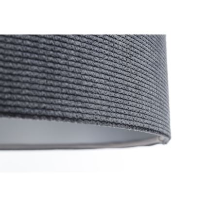 Pakabinamas sietynas TWIST 1xE27/60W/230V juoda/pilka/sidabras