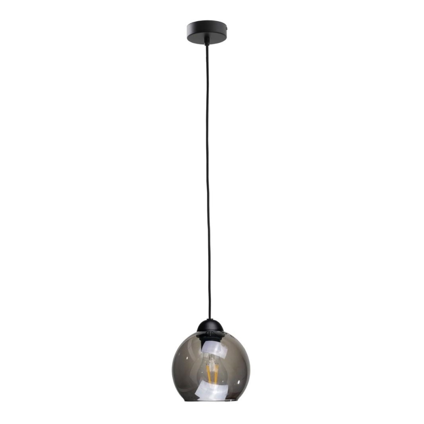 Pakabinamas sietynas UNO 1xE27/60W/230V juoda/dūminis