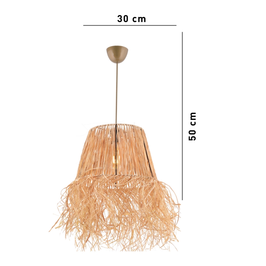 Pakabinamas sietynas VALANCE 1xE27/40W/230V ruda
