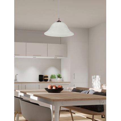 Pakabinamas sietynas VERA 1xE27/60W/230V varis/balta